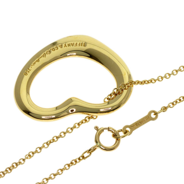 TIFFANY&Co. ティファニー オープンハート ネックレス K18イエロー