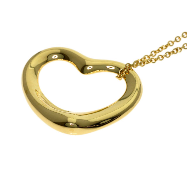 NR79　ok06335tm 【Tiffany&Co.】 オープンハートネックレス　K18　イエローゴールド　 TIFFANY&Co. ティファニー オープンハート ネックレス K18イエロー