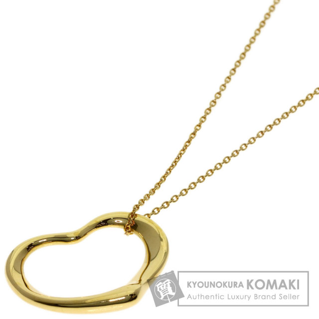 TIFFANY&Co. ティファニー オープンハート ネックレス K18イエロー