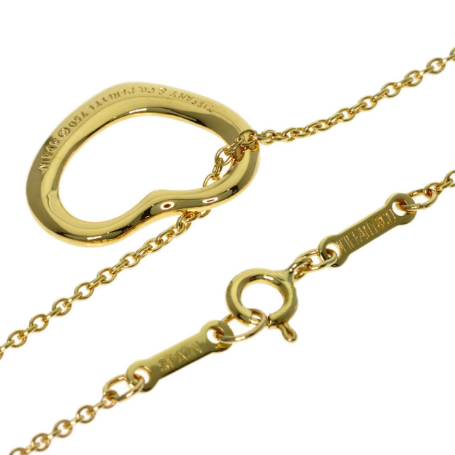 TIFFANY&Co. ティファニー オープンハート ネックレス K18イエロー