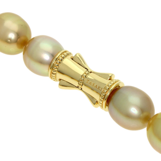 TASAKI タサキ ゴールデンパール 真珠 バロックパール ネックレス K18
