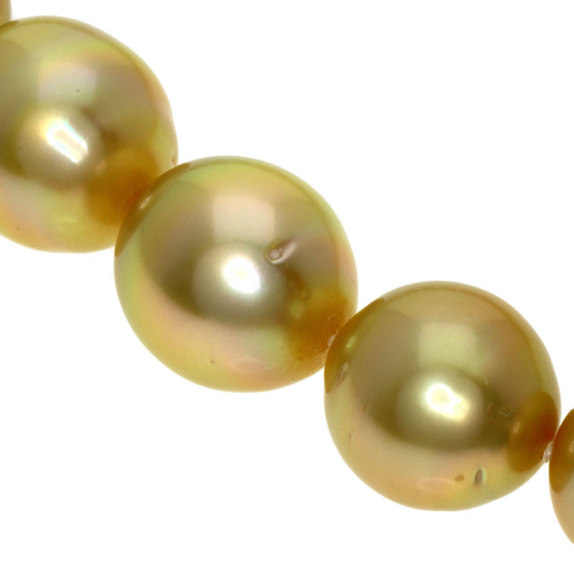 TASAKI タサキ ゴールデンパール 真珠 バロックパール ネックレス K18