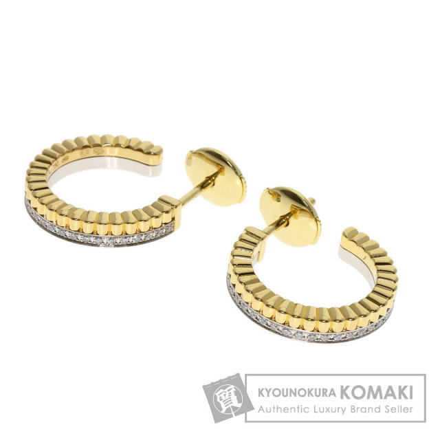 ブシュロン ピアス キャトル ラディアント フープ ダイヤモンド