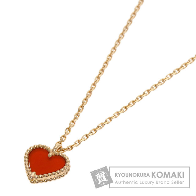 ヴァンクリーフ＆アーペル ネックレス スウィート ハート カーネリアン