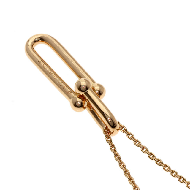 TIFFANY&Co. ティファニー ハード ウェア 細長 リンク ネックレス K18