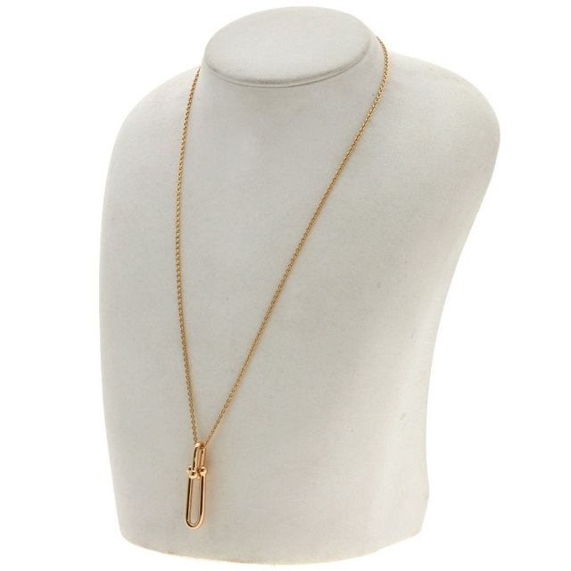 Tiffany & Co. ハードウェア　細長リンクネックレス　PG TIFFANY&Co. ティファニー ハード ウェア 細長 リンク ネックレス K18
