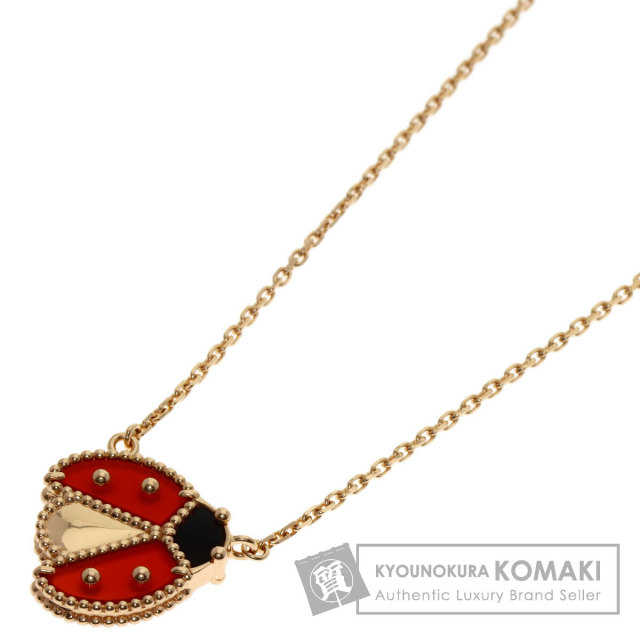 ヴァンクリーフ＆アーペル ネックレス ラッキースプリング カーネリアン オニキス