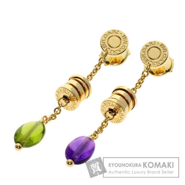 ブルガリ ピアス B-zero1 ビーゼロワン エレメントドロップ アメジスト ペリドット