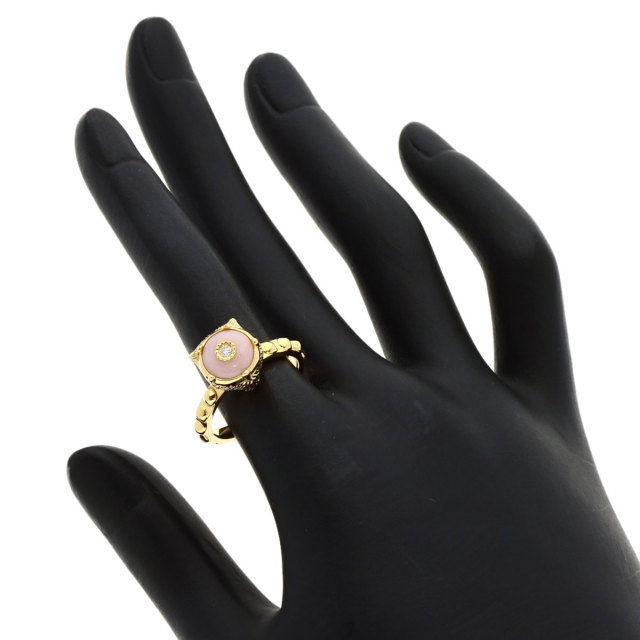 グッチ リング・指輪 ル マルシェ デ メルヴェイユ キャット ピンクオパール ダイヤモンド #12
