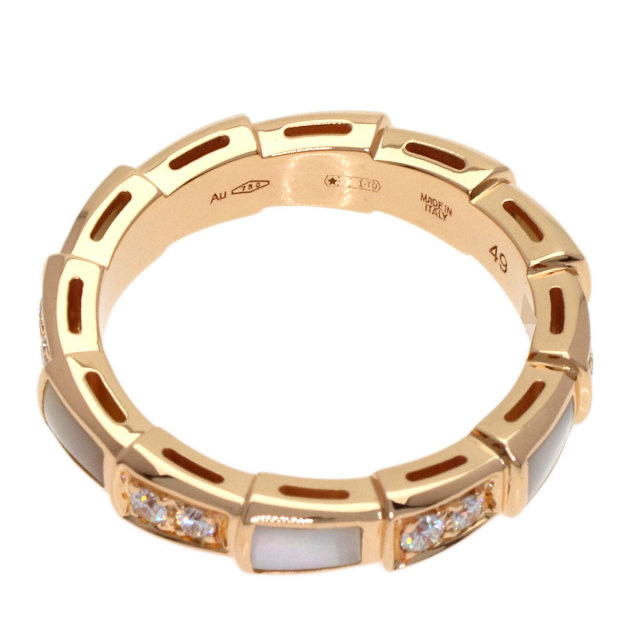 BVLGARI ブルガリ セルペンティ ホワイトシェル ダイヤモンド #49