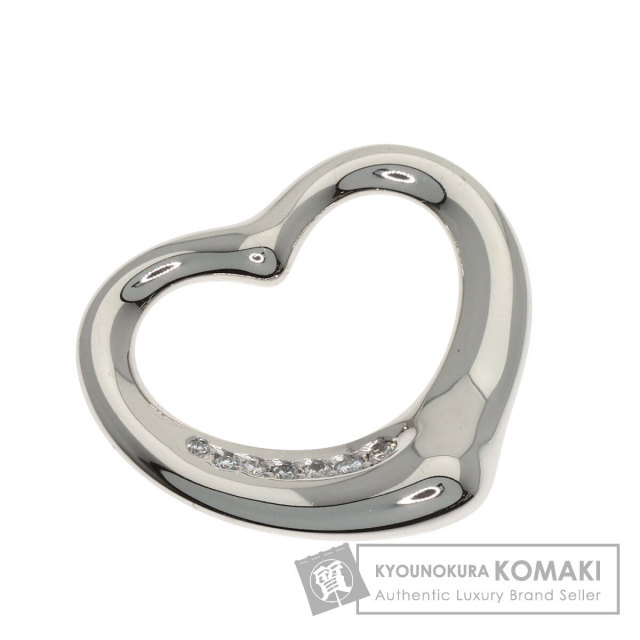 ティファニー ペンダントトップ オープンハート ダイヤモンド