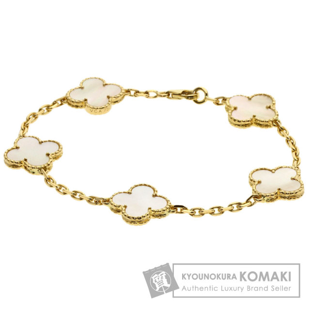 ヴァンクリーフ＆アーペル ブレスレット ヴィンテージ アルハンブラ 5モチーフ マザーオブパール