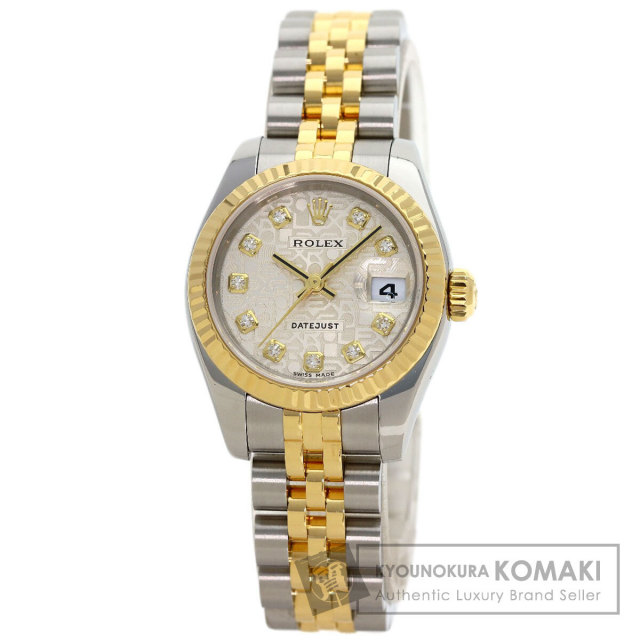 ROLEX ロレックス 179173G デイトジャスト 10P ダイヤモンド 腕時計