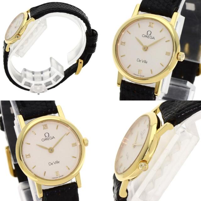 OMEGA オメガ 5951055 デビル 腕時計 K18YG 革 ダイヤモンド レディース [中古] OMEGA】オメガ『デビル ダイヤ』4375.95 レディース クォーツ 3ヶ月
