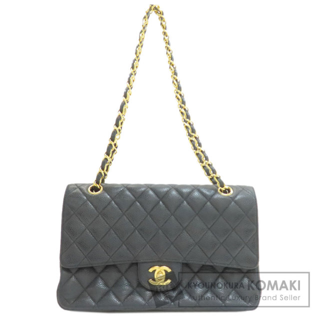 シャネル ショルダーバッグ マトラッセ ダブルフラップ ゴールド金具