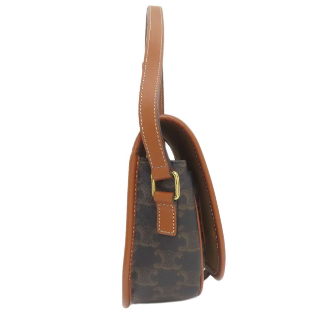 CELINE セリーヌ タンブール トリオンフ ショルダーバッグ PVC カーフ レディース [中古] CELINE セリーヌ トリオンフ ショルダーバッグ PVC レディース [中古