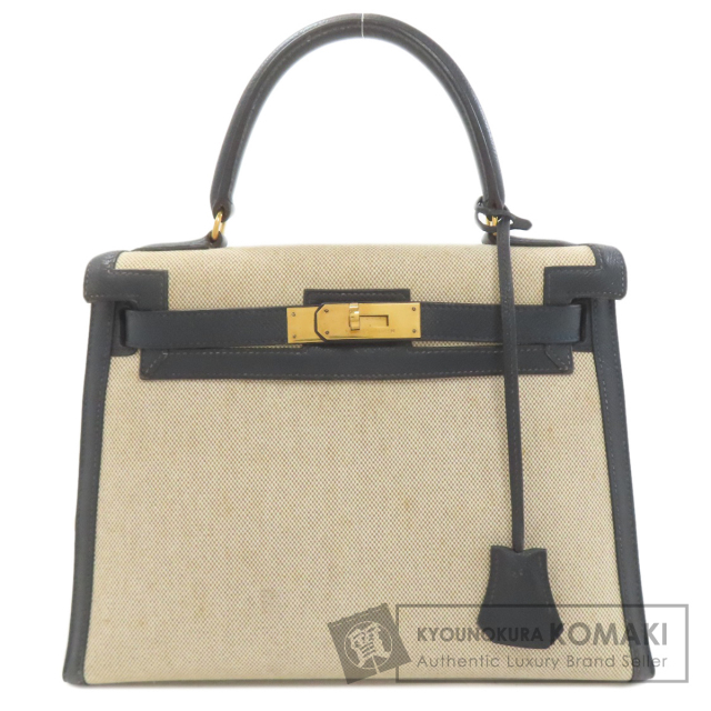 エルメス ハンドバッグ ケリー28 外縫い ゴールド金具