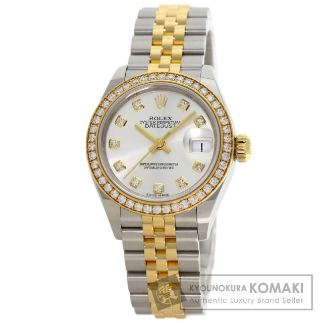 ロレックス 腕時計 デイトジャスト 10P ベゼルダイヤモンド