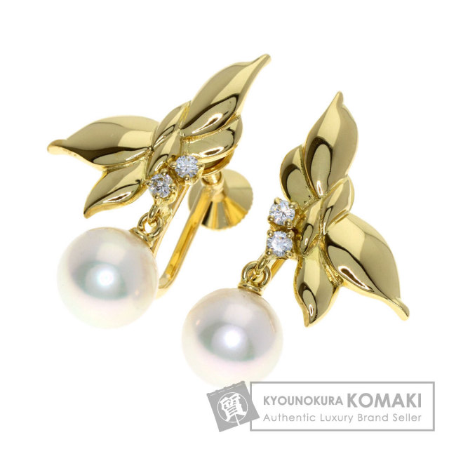 ミキモト イヤリング パール ダイヤモンド 真珠