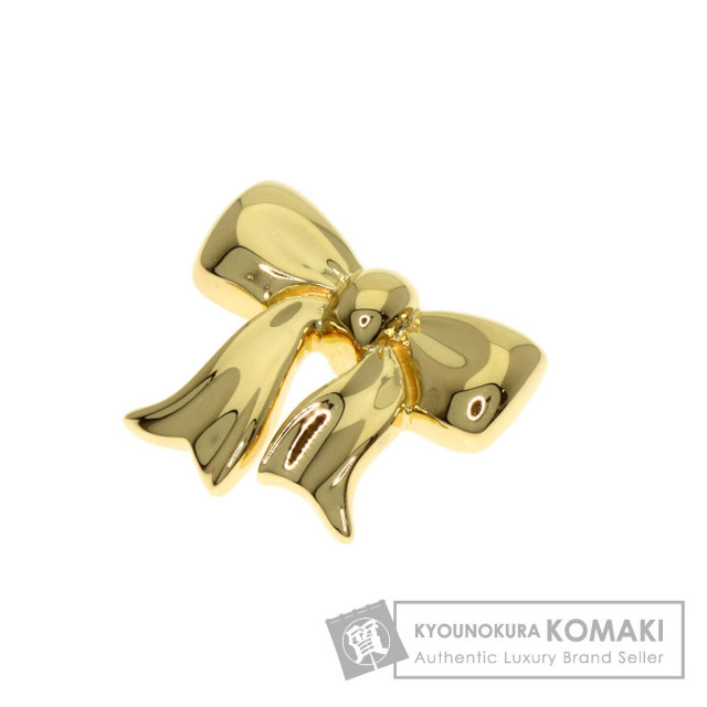 186006 TIFFANY&Co. ティファニー リボンボウネックレス K18イエローゴールド レディース [1000025361055] TIFFANY BOW Tiffany&Co. ティファニー ブルーボックスボウ リボン