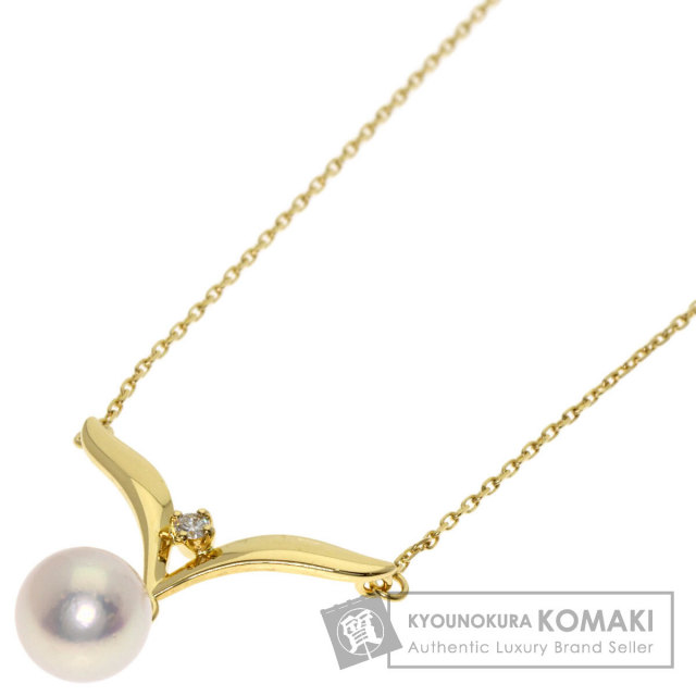 ミキモト ネックレス パール 真珠 ダイヤモンド