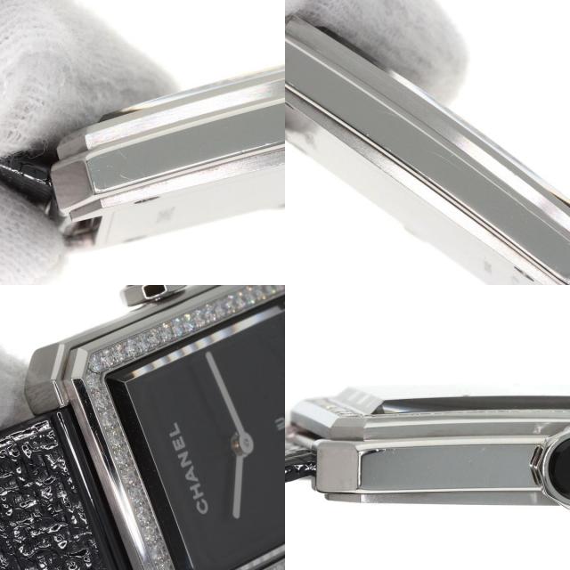 CHANEL シャネル H5318 ボーイフレンド ツイード ダイヤモンド 腕時計 SS SS ダイヤモンド レディース [中古] CHANEL - シャネル CHANEL H5318 ボーイフレンド ツイード ダイヤ