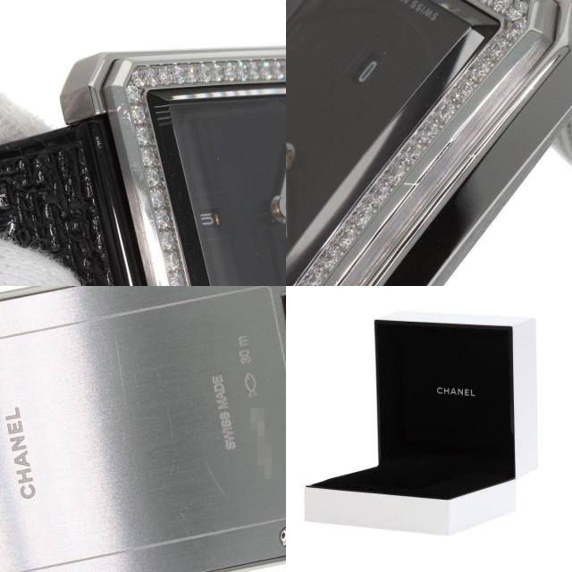 CHANEL シャネル H5318 ボーイフレンド ツイード ダイヤモンド 腕時計 SS SS ダイヤモンド レディース [中古] CHANEL シャネル H5318 ボーイフレンド ツイード ダイヤモンド 腕時計