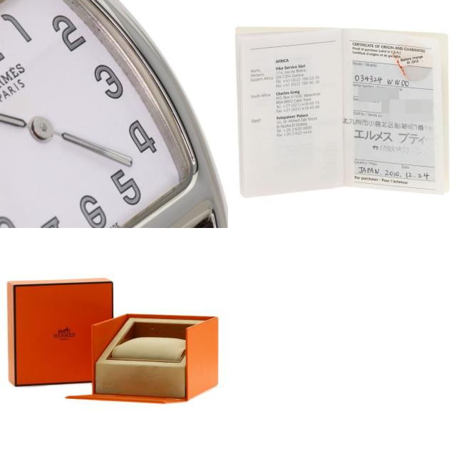 HERMES エルメス CT1.210 ケープコッド ドゥブルトゥール エトゥープ 腕時計 SS 革 レディース [中古] HERMES エルメス CT1.210 ケープコッド ドゥブルトゥール エトゥープ