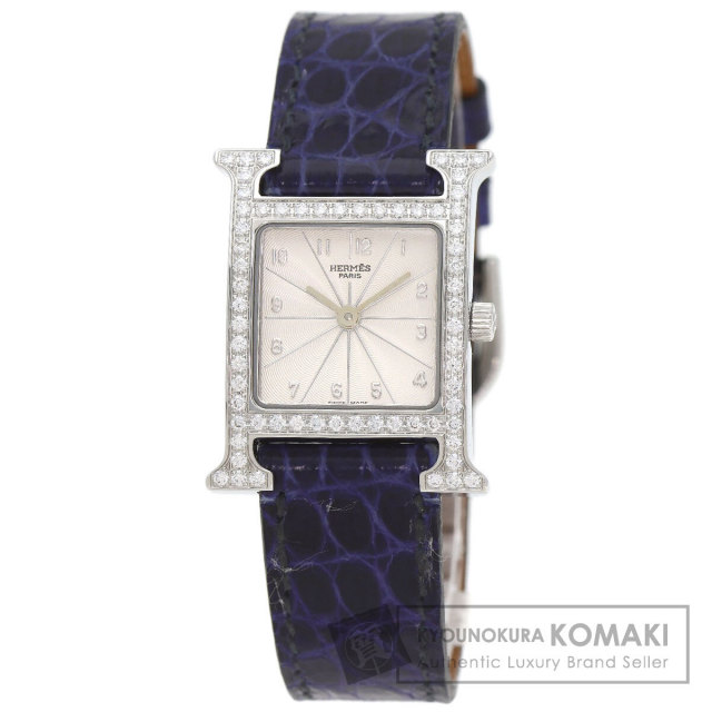 エルメス 腕時計 Hウォッチ ベゼル ダイヤモンド