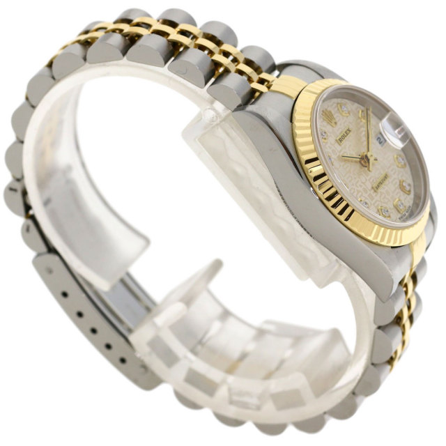 ROLEX ロレックス デイトジャスト 10Pダイヤモンド 79174G【中古】腕時計 レディース K18WG ホワイトゴールドxステンレススチール /40302 ROLEX - ROLEX ロレックス 179174G デイトジャスト 10P ダイヤモンド