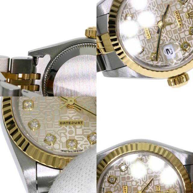 ROLEX ロレックス 79173G デイトジャスト 10P ダイヤモンド 腕時計 SS SSxK18YG K18YG レディース [中古] ROLEX ロレックス 79173G デイトジャスト 10P ダイヤモンド 腕時計 SS