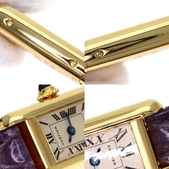 CARTIER カルティエ W1529956 タンクアロンジェ 腕時計 K18イエロー