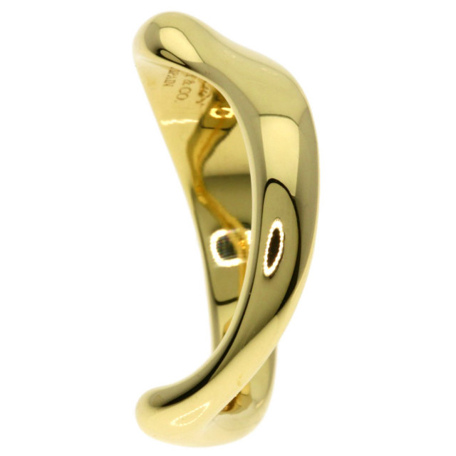 TIFFANY&Co. ティファニー カーブドウェーブ リング・指輪 K18イエロー