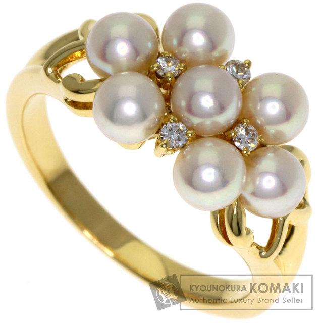 ミキモト リング・指輪 パール 真珠 ダイヤモンド