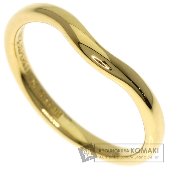 Tiffany&Co. ティファニー リング　カーブド バンド 750　K18 TIFFANY&Co. ティファニー カーブ ドバンド リング・指輪 K18イエロー
