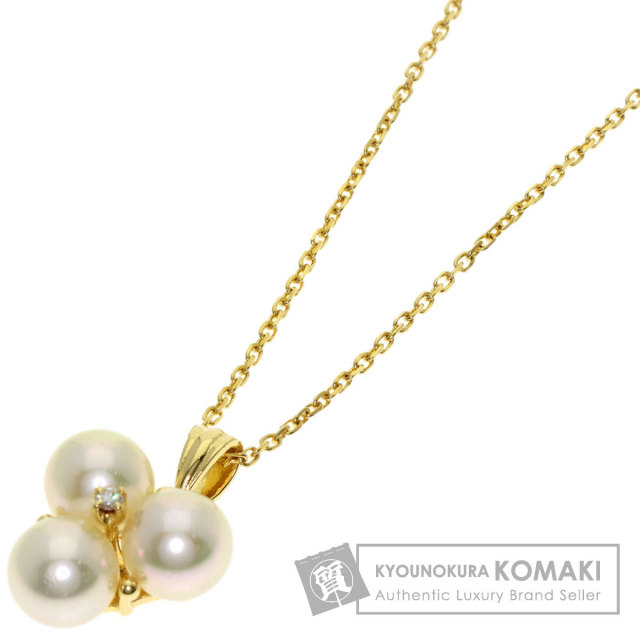 ミキモト ネックレス パール 真珠 1P ダイヤモンド