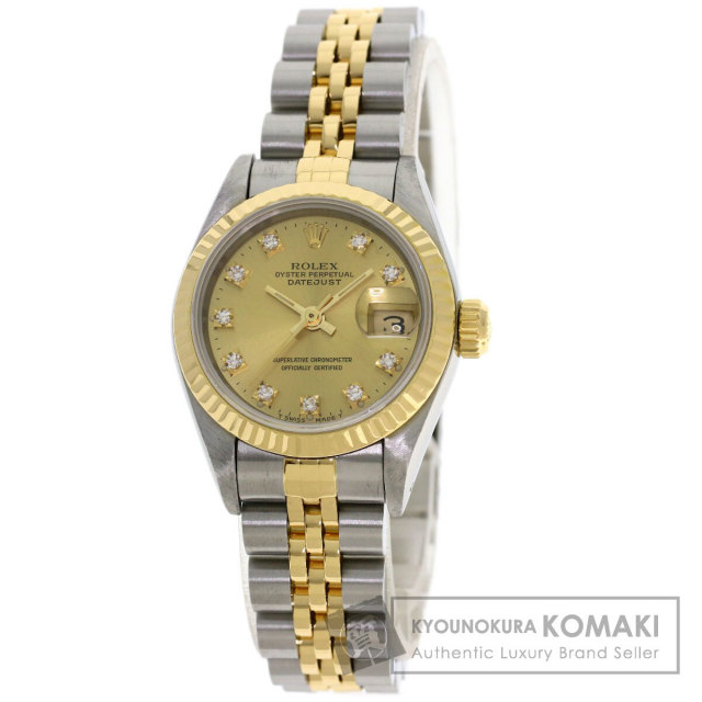 ロレックス 腕時計 デイトジャスト 10P ダイヤモンド