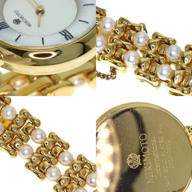 【美品】 MIKIMOTO ミキモト 12連 パール 腕時計 レディース ミキモト MIKIMOTO パールウォッチ パールブレスレット 腕時計 K18