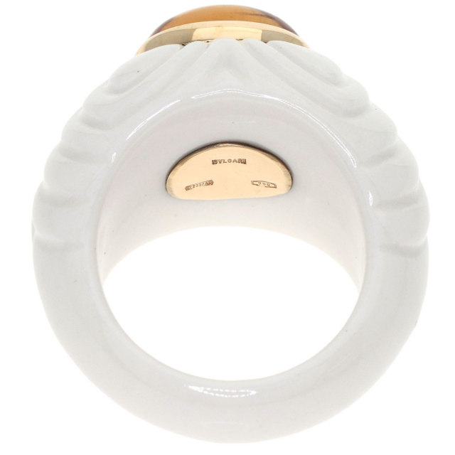 BVLGARI ブルガリ チャンドラリング シトリン リング・指輪 K18