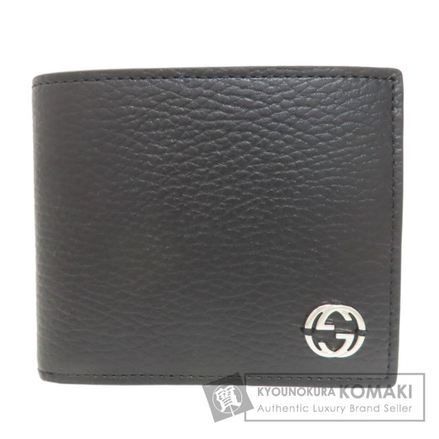 グッチ 二つ折り財布（小銭入れあり） アウトレット インターロッキングG