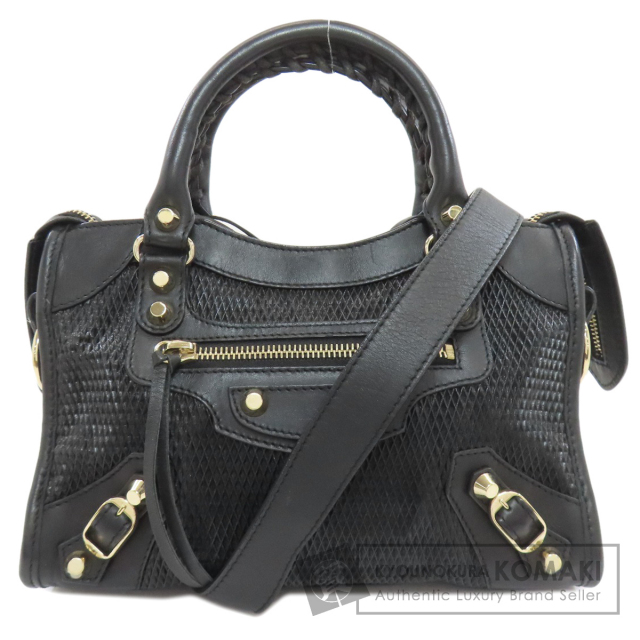 BALENCIAGA バレンシアガ シティ ミニ ハンドバッグ レザー レディース