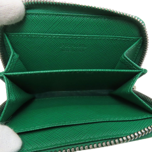 PRADA プラダ ロゴ金具 カードケース サフィアーノ レディース [中古