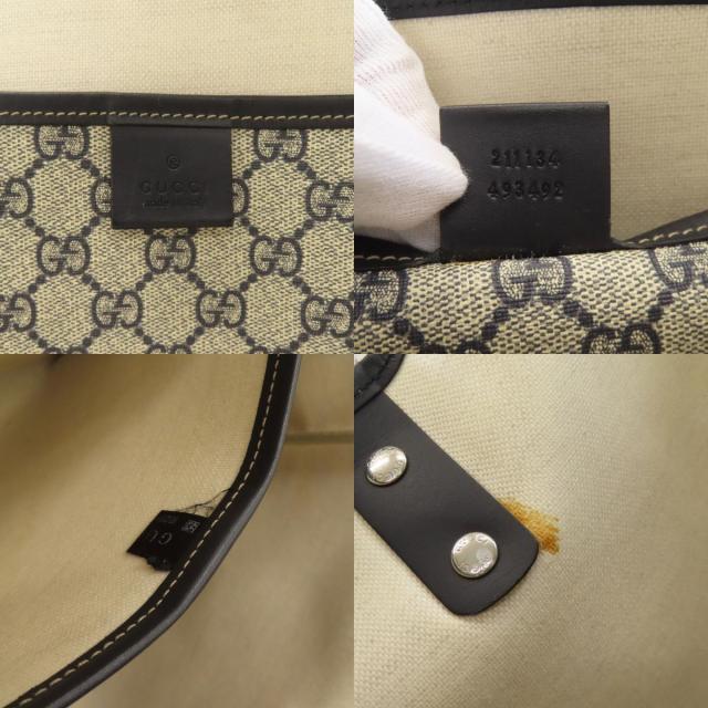 グッチ トートバッグ GGスプリーム シェリーライン