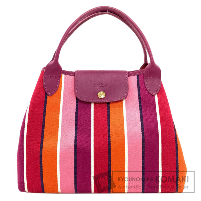 ロンシャン トートバッグ ストライプ