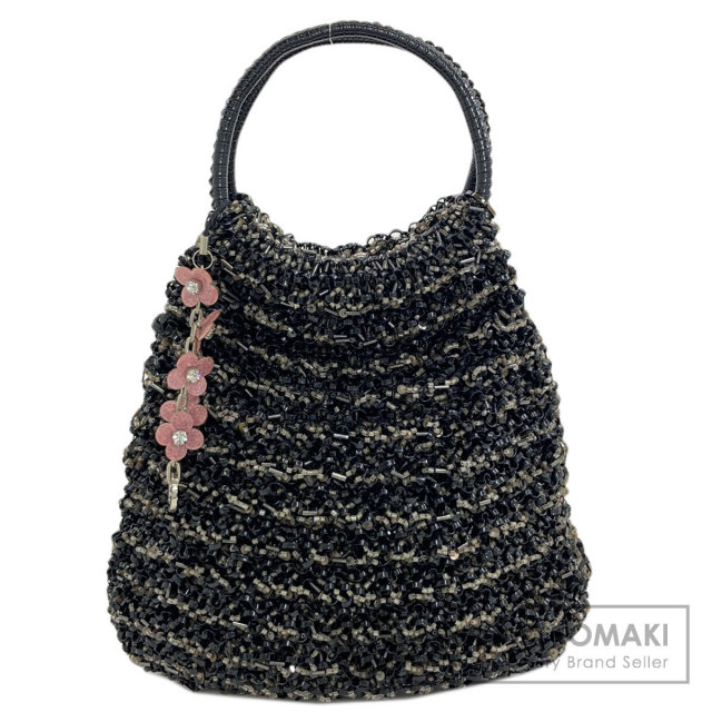 アンテプリマ ハンドバッグ ワイヤーバッグ ビーズ フラワーチャーム
