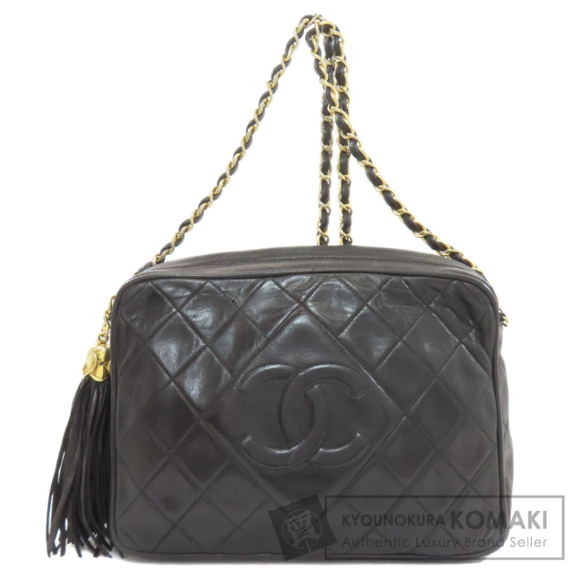 シャネル ショルダーバッグ チェーンショルダー マトラッセ フリンジ ゴールド金具