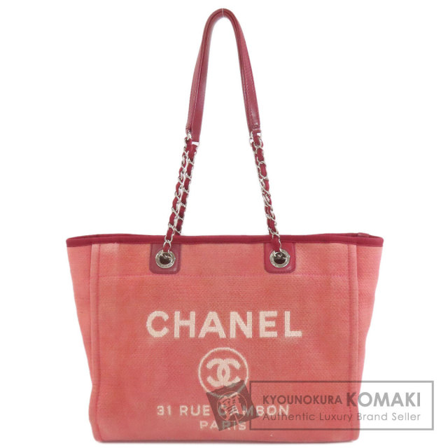 シャネル トートバッグ ドーヴィル シルバー金具