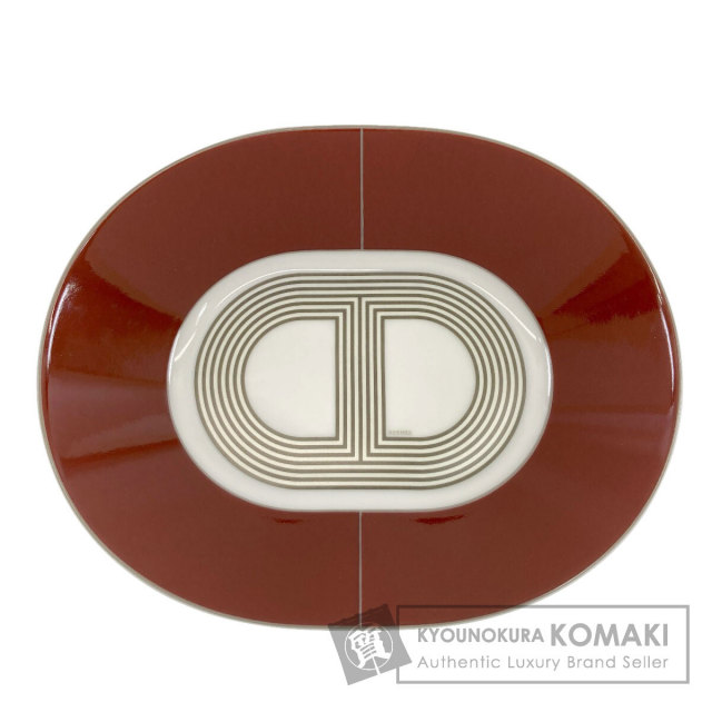 HERMES エルメス ラリー24 オーバルプレート 皿 陶器 レディース [中古