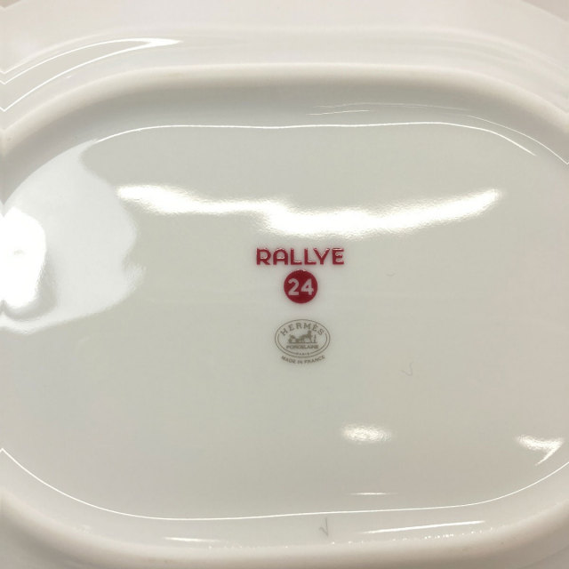 HERMES エルメス ラリー24 オーバルプレート 皿 陶器 レディース [中古