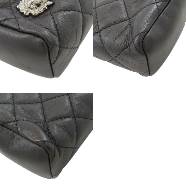 シャネル ショルダーバッグ ミニチェーンショルダー マトラッセ シルバー金具